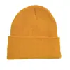 Sombreros de Color Sólido para Exportación de Otoño e Invierno Sombreros de Punto de Color Fluorescente Sombreros de Punto Tejidos para Baile Callejero al Aire Libre Gorros de Punto para Niños Padre-Hijo