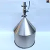 Válvula de Bola de Material Bastidor de Llenado Boca de Tolva Salchicha de Sangre Embudo para Salsa de Chile Extra Grande Líquido con Interruptor Control de Alimentación de Polvo