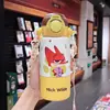 Termo para niños de Toy Story para niñas, vaso de agua con popote de aspecto elegante, botella de agua de doble uso de gran capacidad para estudiantes que van a la escuela