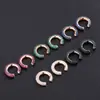 Brinco de orelha quente transfronteiriço Europa e Estados Unidos novo retrô vento frio metal forma C arco semicircular brincos simples atacado
