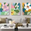 Pintura em Tela Tríptico para Sala de Estar e Quarto, Pintura Decorativa em Tela a Óleo de Alta Definição Estilo Chinês, Arte de Parede, Personalização do Cliente