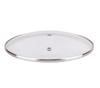 1 tapa transparente tipo C, olla eléctrica pequeña, vaporera doméstica, olla para sopa, olla eléctrica con parte superior de arena y cubierta universal de vidrio templado.