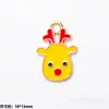 Colgante de Aleación Esmaltada Navideño Colgante de Gota Papá Noel Muñeco de Nieve Reno Colgante de Dibujos Animados Accesorios para Joyería DIY Pulsera Al Por Mayor