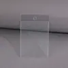 Bolsas transparentes de PVC para etiquetas, fundas de película suave y gruesa para tarjetas de marca, etiquetas de cuello hechas a medida, bolsas de plástico, al por mayor en stock