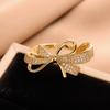 Anillo de Cobre Electrochapado en Oro Real para Mujer Nicho de Lujo de Gama Alta Accesible Anillo Abierto que No se Desvanece Ins Venta al por Mayor Sudeste Asiático Transfronterizo