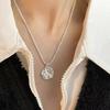 Collar de Perlas de Plata Esterlina S925 Accesorios para Mujer Nicho que No se Desvanece de Alta Gama Versátil Cadena Clavicular para Otoño e Invierno Cadena para Suéter