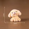 Juguete de peluche flocado, cachorro Corgi creativo y lindo, adorable figurita pequeña, decoración DIY, llavero, charm para bolsa