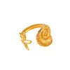 Anillo Popular Transfronterizo de Acero de Titanio con Carcasa Diseño de Nicho Nuevo Anillo de Acero Inoxidable para Mujer Nicho de Gama Alta Venta al por Mayor