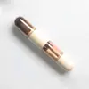 Set de Pinceles de Maquillaje Seis en Uno, Pincel para Base, Pincel para Rubor, Pincel para Sombra de Ojos, Pincel de Maquillaje Multifuncional Retráctil y Portátil con Cubierta