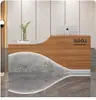 Mostrador de bar, escritorio de recepción moderno pintado, mostrador de tienda, mostrador de bar, mostrador de caja de salón de belleza, escritorio de recepción para pequeñas empresas