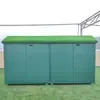 Armário de Grafite para Exterior de Jardim de Infância, Armário de Armazenamento de Brinquedos para Crianças, Rack Multifuncional à Prova de Chuva Móvel para Armazenamento de Equipamentos Esportivos