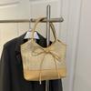 2025 Nova Bolsa de Palha de Grande Capacidade Bolsa Tote de Ombro Tecida da Moda Feminina Verão Férias à Beira-Mar Bolsa de Praia
