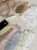 Meias Pós-Parto de Seda de Amora Meio da Panturrilha Verão Malha Fina Respirável Sensação Refrescante Sem Costura Estilo Ballet Meias Bolha Ultrafinas