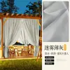Tenda de Jardim Impermeável com Cortina de Gaze, Transmite Luz mas Não Mostra o Interior, Tela Azul para Proteção Solar e Isolamento Térmico de Varanda Externa