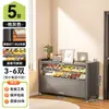 Zapatero de acero para uso doméstico, adecuado para entradas y pasillos, con gran capacidad, diseño de montaje en pared y almacenamiento integrado, proporcionando almacenamiento a prueba de polvo