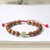 Seda Dourada Nan Sândalo Multi-Círculos Estilo Antigo Multi-Círculos Franja Pulseiras de Contas Masculinas e Femininas Novo Estilo Chinês Contas de Rosário