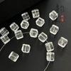 Contas Quadradas de Cristal Branco Natural Acessórios para Pulseira Original DIY Contas Individuais Acessórios de Açúcar de Cristal Branco Contas