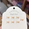 Joyería para Uñas de Resina Lazo Dulce Gato Kitty Joyería para Uñas DIY Pendientes Funda de Teléfono Móvil Accesorios para Uñas Portátiles