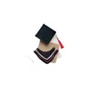 Bata de Doctor para Muñeca de 30cm Set de Sombrero de Doctor y Certificado Juguete de Peluche Muñeca Ropa de Doctor Sombrero Regalo de Graduación