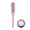Peine Rizado Nuevo Rosa Transfronterizo Peine de Rodillo Peine Rizado para Peinar Cabello Peine de Tubo de Aluminio Cerámico Doméstico Peine de Rodillo Conductor de Calor Resistente a Altas Temperaturas
