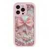 Funda para Teléfono Móvil Apple Xr con Lazo de Diamante Brillante Adecuada para Iphone11/12/13/14/15/16Pro Max