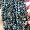 Pedra natural trevo de quatro folhas contas soltas contas de ágata de cristal acessórios de joalheria DIY contas espaçadoras colar contas da sorte atacado