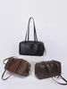 Bolso Boston Grande de Cuero Genuino Tipo Almohada 2026 Nuevo Vintage para Viaje y Uso Diario Bajo el Brazo Bolso de Piel de Vaca Versátil de Nicho para Mujer
