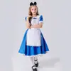 Populares Vestidos Europeos y Americanos para Mujer Disfraces de Halloween Cos Disfraces de Sirvienta de Alicia Disfraces para Actuaciones Teatrales Disfraces para Mujer