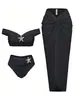 Bikini de dos piezas de Amazon, moda, estrella de mar, falda larga de playa, bikini de tres piezas, traje de baño sexy para mujer europeo y americano