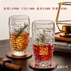 Copo Quadrado Yujing Resistente ao Calor Transparente de Vidro Xícara de Chá Copo Reto Copo de Água para Sala de Estar Doméstico Copo de Leite para Café da Manhã com Fundo Espesso
