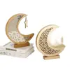 Lámparas LED navideñas nuevas, adornos lunares, adornos de madera, decoraciones para el hogar, colgantes artesanales, directos de fábrica