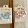 Paquete de 2~Gomas para el Cabello Elásticas tipo Cola de Caballo con Brillo de Estrella Acrílica Estilo Coreano para Niñas