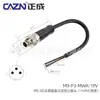 Conector à Prova d'Água Moldado Zhengcheng M9 2 Pinos 3 Furos 4 Pinos 58 Fios Plug Aviation Reto e Angulado Chicote de Fios