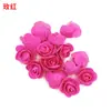 Flores de Espuma de 3,5cm Rosas Urso Rosa Unicórnio DIY Artesanal Guirlanda Decorativa de Flores Artificiais Alta Simulação