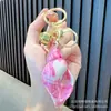 Chaveiro de Concha Colorida Banhada, Pingente de Casal para Homens e Mulheres, Presente Exquisito de Desenho Animado, Atacado para Acessórios de Carro e Bolsa