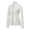Chaqueta de Yoga para Otoño e Invierno, Cuello Alto Ajustado, Ropa Deportiva para Fitness, Running, Yoga, Top Ajustado de Manga Larga para Mujer, En Stock al por Mayor