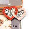 Venta directa serie Día de San Valentín caricatura polvo dorado sobre de amor llave hecho a mano diy funda para teléfono móvil accesorios de joyería al por mayor