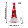Nuevo Producto Transfronterizo Accesorios de Decoración de Escena Navideña Luminoso con Luces Postura Sentada Adornos de Muñeco Leñador Tejido al por Mayor