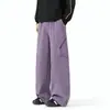 Pantalones casuales de softshell impermeables para hombres y mujeres, estilo dopamina de otoño, pantalones de trabajo rectos holgados multicolor para exteriores para niñas