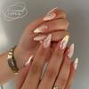 Peças de Unha Quentes Transfronteiriças Estilo Europeu e Americano Manicure Francesa Patch Pó Cor de Contraste Preto Explosões de Comércio Exterior Unhas Postiças Produtos Acabados