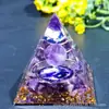 Bola de Cristal 73 Estilos Pirámide Bola de Cristal Transfronteriza Pirámide de Piedra Triturada Artesanías para el Hogar Adornos de Resina