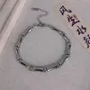 Pulsera de Bambú de Acero Titanio para Hombre Pulsera de Diseño Nicho de Sentido de Alta Gama Pulsera de Altura para Estudiantes Pulsera para Parejas Accesorios