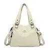 Bolso de Mujer Transfronterizo Nuevo 2023, Bolso para Madre de Mediana Edad, Bolso de Hombro Cruzado de Color Contrastante Estilo Coreano, Bolso de Mano con Estilo