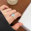 Anillos Retro de Servicio Pesado para Mujer de Verano, Nicho de Lujo Ligero con un Toque de Alta Gama, Anillos Versátiles Ins-Style que No se Desvanecen, Anillos Ajustables de Moda