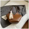 Bolsa Tote Retrô de Grande Capacidade para Mulheres 2025 Outono Nova Textura Bolsa de Ombro de Alto Valor para o Dia a Dia Bolsa de Braço