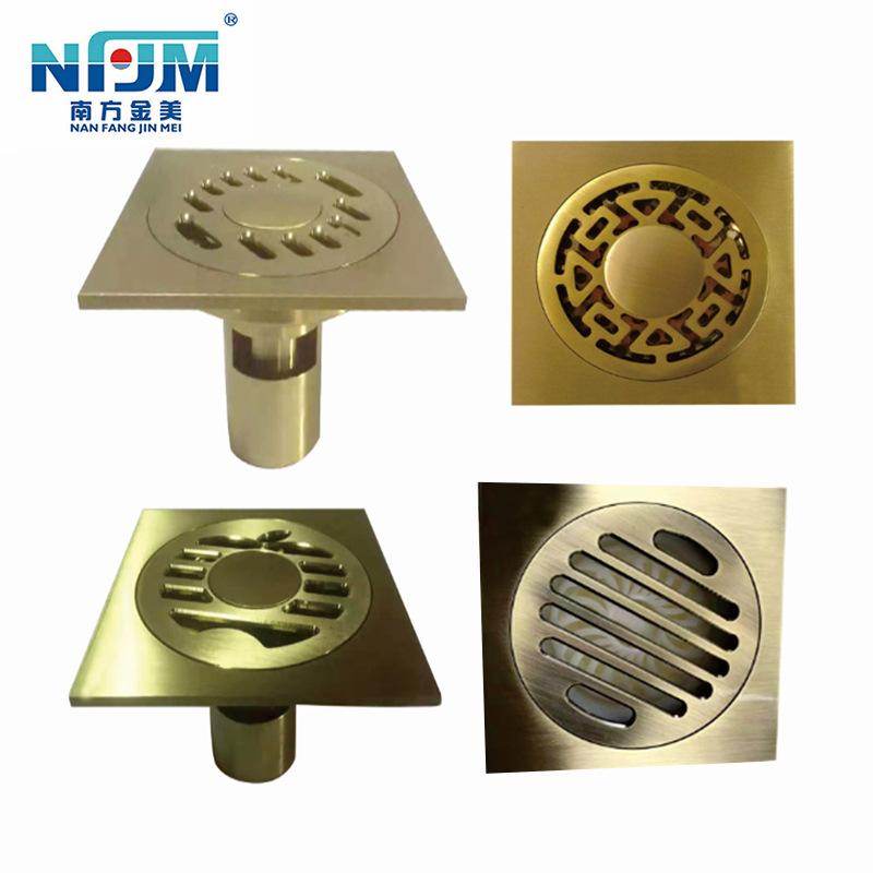全铜地漏