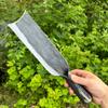 Aço mola puro forjado à mão cortador de madeira cortar árvore cortar madeira cortar bambu cortar madeira cortar madeira ao ar livre aberto estilo antigo cabo longo faca reta