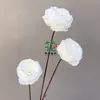 Flores Artificiales Serie Blanca 2025 para Decoración de Escena de Boda, Gypsophila, Orquídeas Phalaenopsis, Rosas, Venta al por Mayor desde Fabricante, Transfronterizo