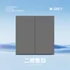 Asia Central Rusa Tipo 86 Interruptor Socket Estándar Europeo, Panel Gris Estilo Ruso, Control Único, Ignífugo, Enchufe Estilo Ruso