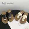 Chanclas Niche de Suela Plana Francesa para Mujer 2025 Verano Nuevo Estilo con Falda Estilo Hada Sandalias de Playa